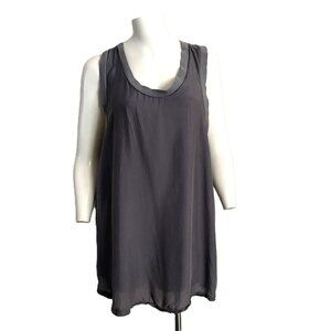 Pete & Greta Johnny Was Women’s Size M Gray Sleeveless Racerback Tank Top Rayon